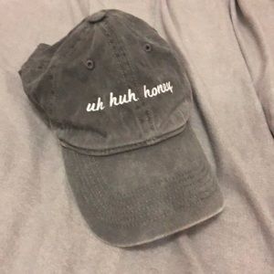“Uh huh honey” washed grey hat